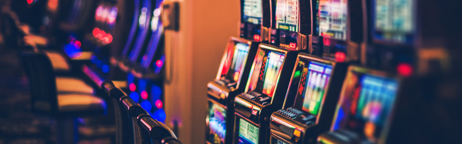 image of a row of slot machines