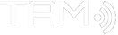 TAM only logo in white